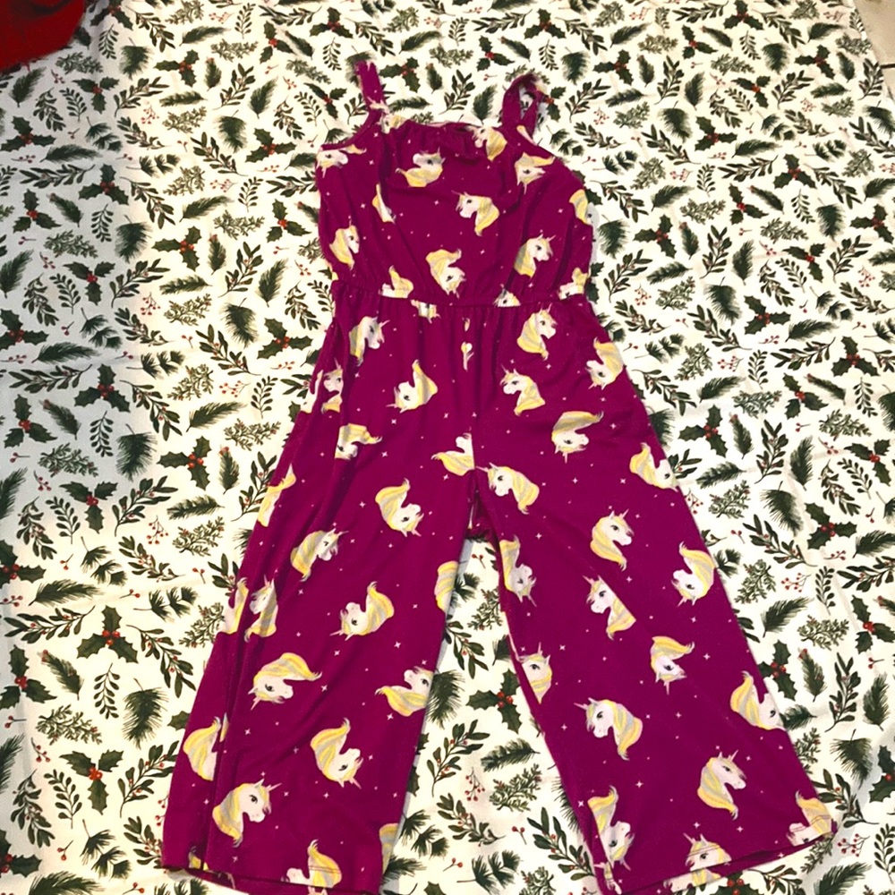 A unicorn purple almost like a dress but is not a dress